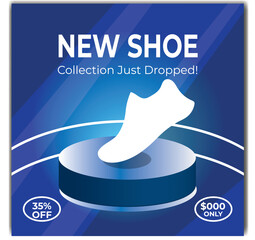Wall Mural - adobe stock shoe template