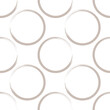 Circle seamless pattern. Round brush wrapping texture. Geometric wallpaper design in beige and white colors.