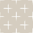 Geometric plus seamless pattern. Cross wrapping texture. Straight wallpaper design in beige and white colors.