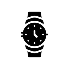 Wall Mural - watch glyph icon