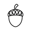 acorn icon vector design template in white background