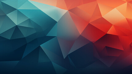 Poster - gradients to add dimension and shading to the overlapping geometric shapes, enhancing the visual appeal of the background