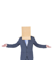 Poster - Digital png photo of caucasian businessman on transparent background