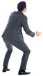 © vectorfusionart - Digital png photo of back view of asian businessman standing on transparent background