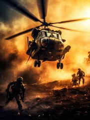 Wall Mural - special forces at war