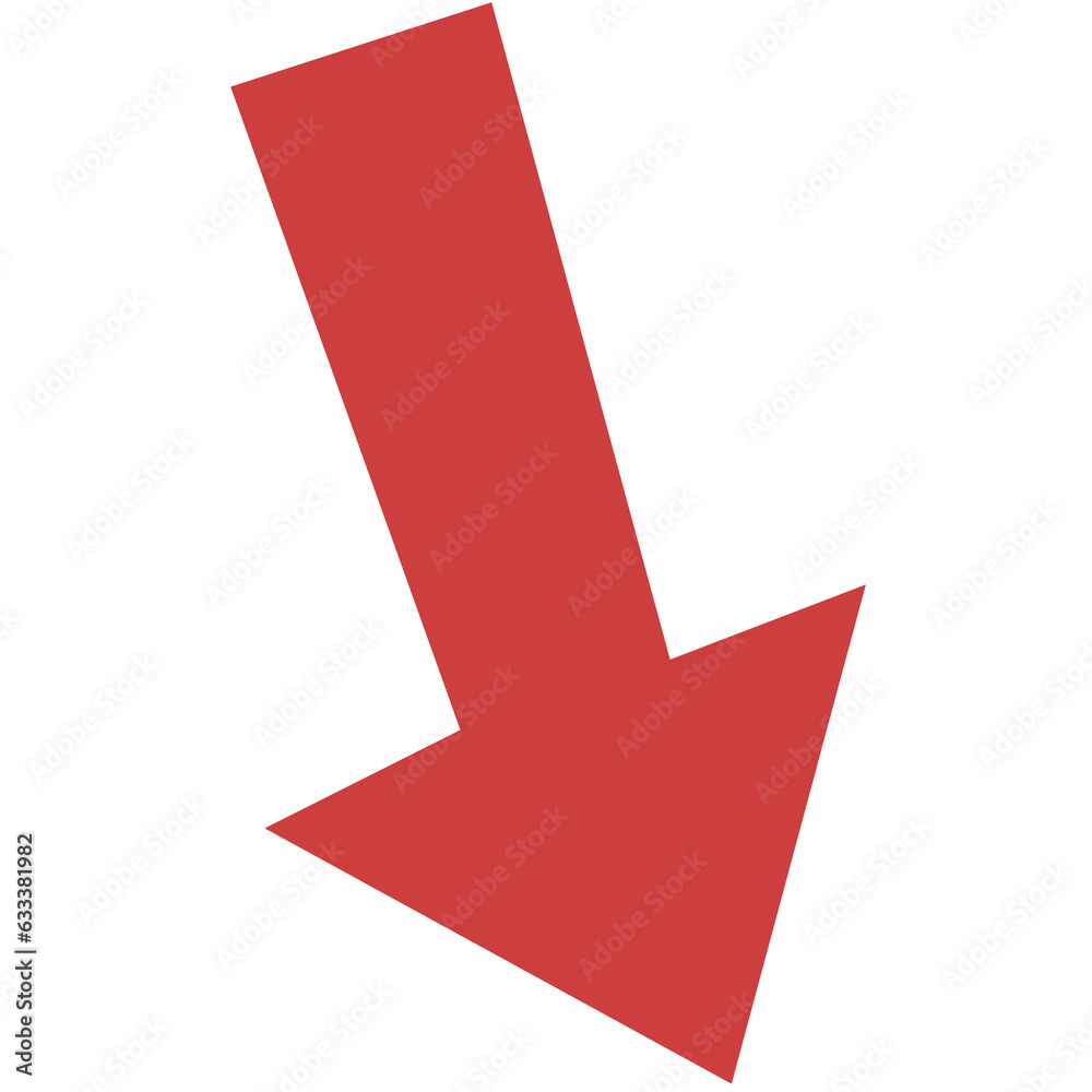 Digital png illustration of red arrow on transparent background Stock ...