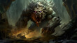 DnD Battlemap beast, venomous, fangs, thunderous, roar, seo