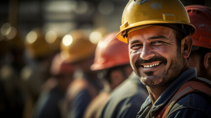 Wall Mural - Group of engineer and worker