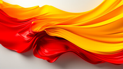 Wall Mural - Close up of red, yellow and red flag.