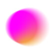 canvas print picture - Blurry round gradient light leak overlay