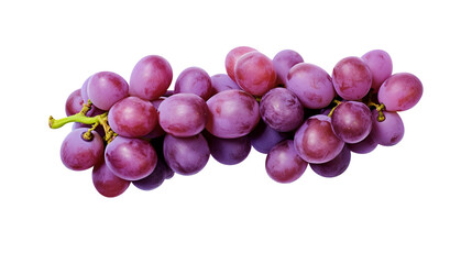 Wall Mural - Natural and fresh Ripe red grape isolated on transparent background