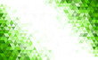 Abstract geometry triangle green  mosaic texture background pattern.