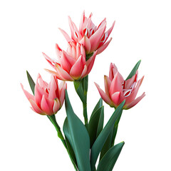 Poster - Selective focus on pink colored curcuma Siam tulip