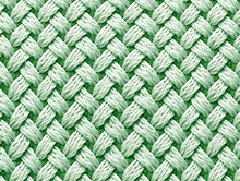 Closeup Detail Of Green Woven Rattan Texture. Abstract Background And Texture For Design.