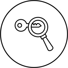 Canvas Print - Magnifying Glass Icon