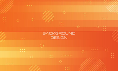 Wall Mural - Abstract orange geometric gradient background. Simple and modern concept. vector design graphic for cover design, poster, advertising	