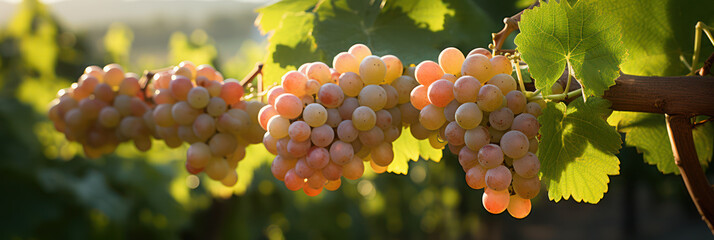  Delicious and Refreshing Grapes on Grapevines, AI generated