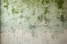 There Are Extensive Patches Of Powerful Mildew Present On The White Walls Of The Apartment.