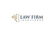 Lawyer logo element design with creative concept