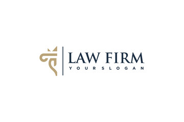 Wall Mural - Lawyer logo element design with creative concept