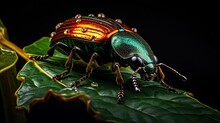 Beetle On A Leaf