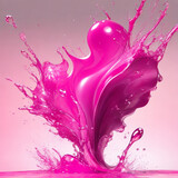 Fototapeta  - Vibrant Color Splash Dance