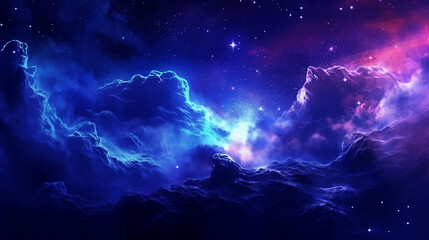 Wall Mural - galaxy background blue galaxy galaxy stars star sky background