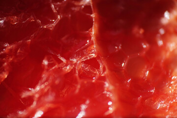 Wall Mural - Macro shot of dried grapefruit slice 