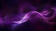 © Clipart Collectors - Digital purple particles wave and light abstract background with shining dots stars.