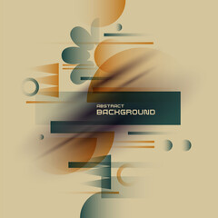 Poster - Abstract background with simple elements. An image with a composition of geometric elements and shapes.