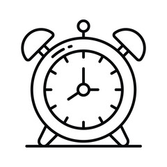 Canvas Print - Trendy icon of alarm clock in editable style, easy to use and download