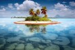 serene coral atoll in a remote tropical location