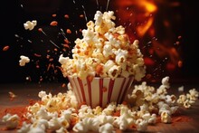 Popcorn Kernels Bursting In Slow Motion