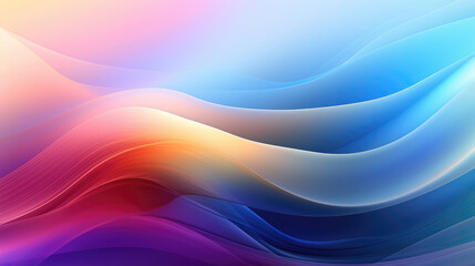 Poster - Abstract Vibrant Colorful Gradient Fluid Flow Wave Background extreme closeup. Generative AI.