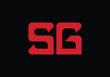 SG Initial Monogram Letter sg Logo Design Vector Template s g Letter Logo Design