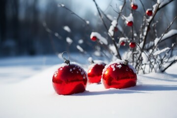 Poster - Christmas decoration. Generate Ai