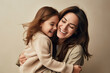 © AJay - Playful loving mother and daughter smiling out of joy. Happiness concept