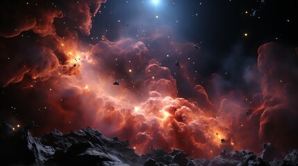 Wall Mural - colorful space galaxy cloud nebula. stary night cosmos. universe science astronomy. supernova backgr