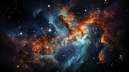 Wall Mural - colorful space galaxy cloud nebula. stary night cosmos. universe science astronomy. supernova backgr