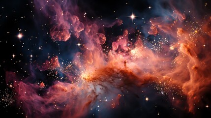 Wall Mural - colorful space galaxy cloud nebula. stary night cosmos. universe science astronomy. supernova backgr