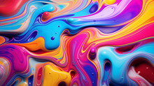 Colored Paint Background.