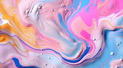 Poster - Trendy abstract colorful liquid background 