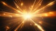 Bright beams reflected in dark space, in the style of light gold and white, anamorphic lens flare, light orange and gold. Generative AI