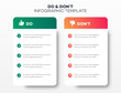 © Chikichirony - Do and dont infographic template vector 10 eps