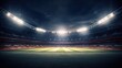 © Pro Hi-Res - 3D Football stadium at night illustration.