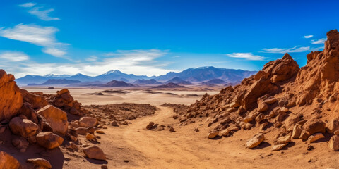 Poster - Atacama deset aerial view - Generative AI