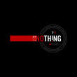 nothing impossible stylish typography slogan for t-shirt. Abstract design 