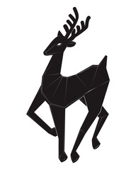 Wall Mural - silhouette of a deer
