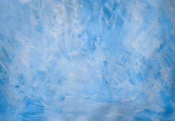 Wall Mural - Mint and blue abstract oil painting texture background. Brush strokes on canvas