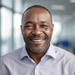 © Lumos sp - business businessman office mature middle aged head shot man portrait corporate manager  black businessperson created using generative ai technology